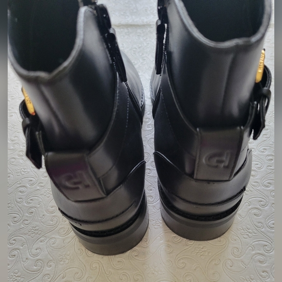 Cole Haan Black Hampshire Leather Ankle Boots women's sz 7.5 - Picture 5 of 12